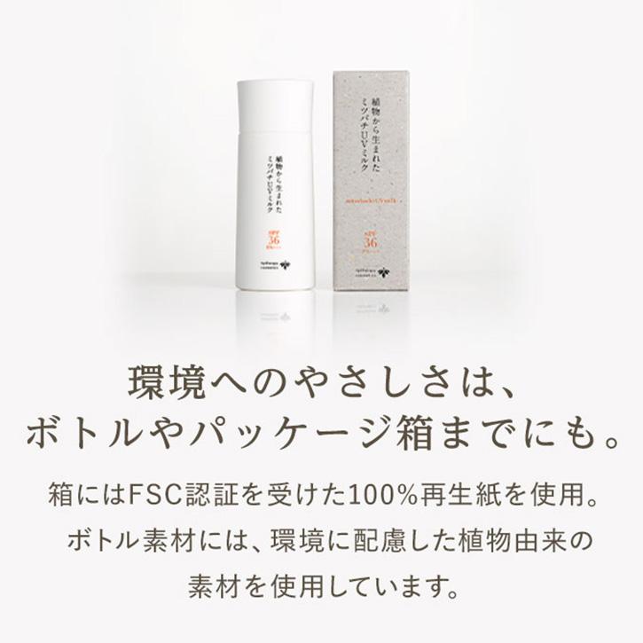 山田養蜂場 植物から生まれたミツバチUVミルク SPF36・PA+++ 日焼け 