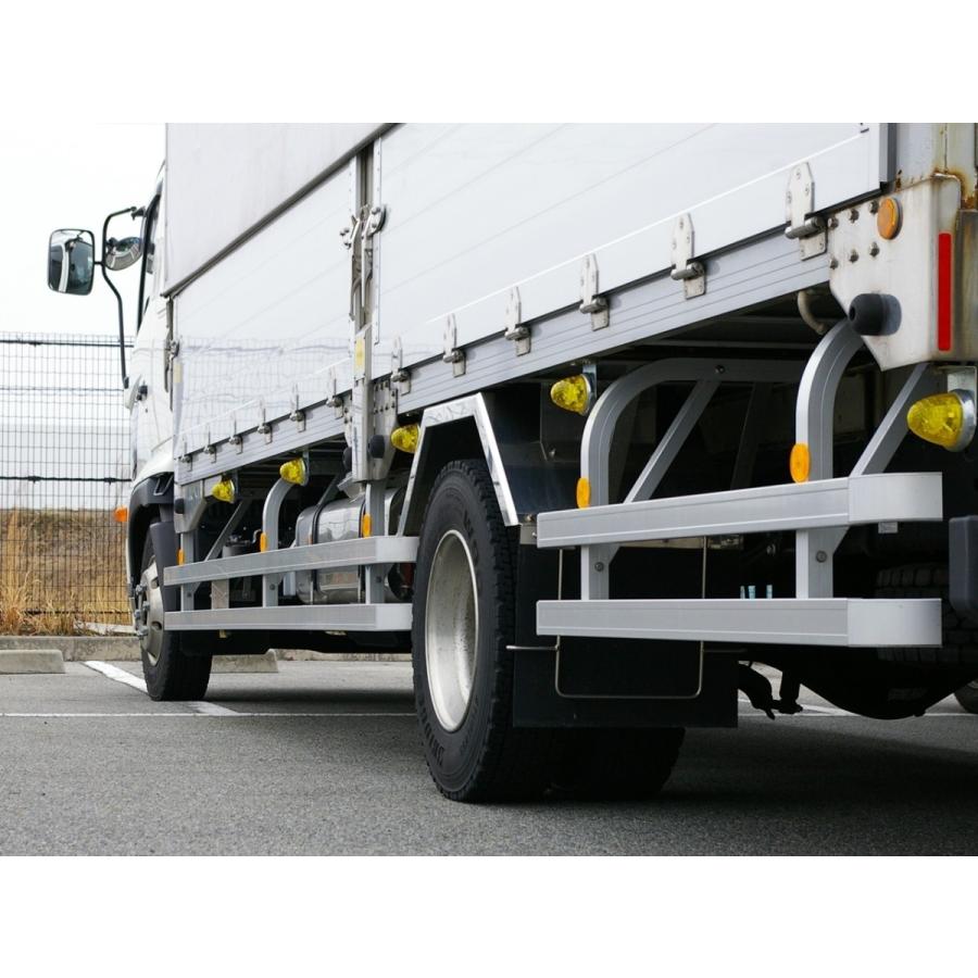 トラック用オーバーハング部サイドバンパー JB アルミサイドバンパー 100H 本体 L=2600 : ヤマダボディーワークス