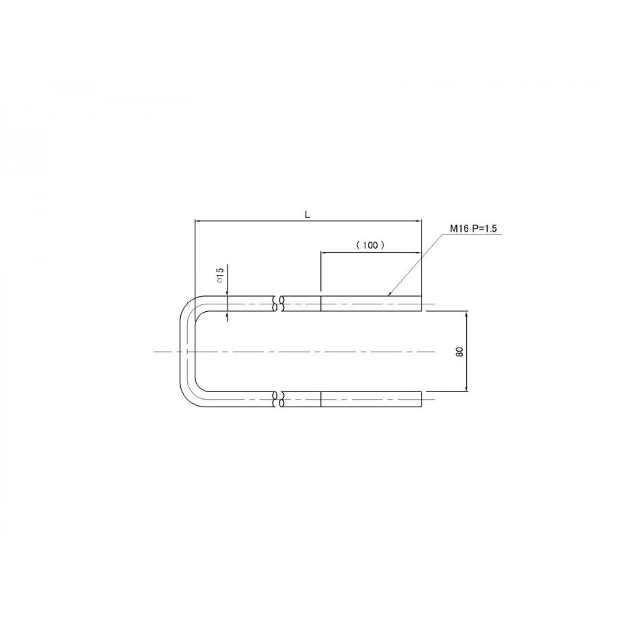 シャーシUボルト 4t用 L=260mm(ナット4個付) : ヤマダボディーワークス - 通販 - Yahoo!ショッピング
