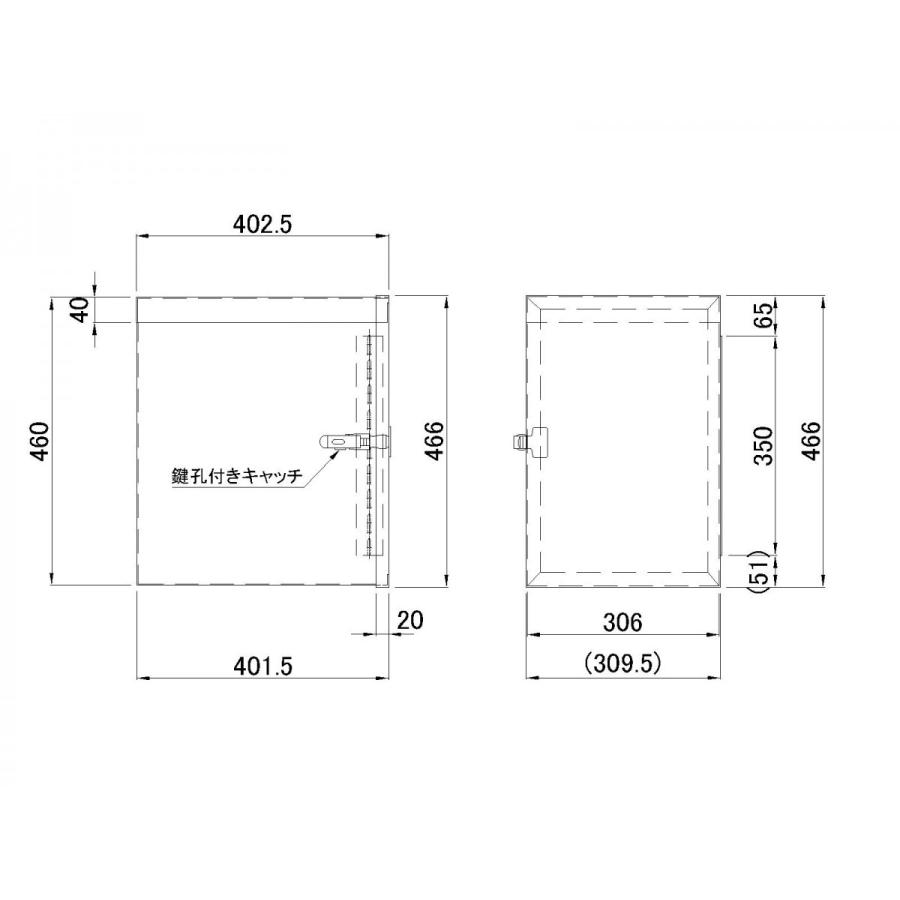 ステンレス縦型BOX 300×400×460mm : ヤマダボディーワークス - 通販