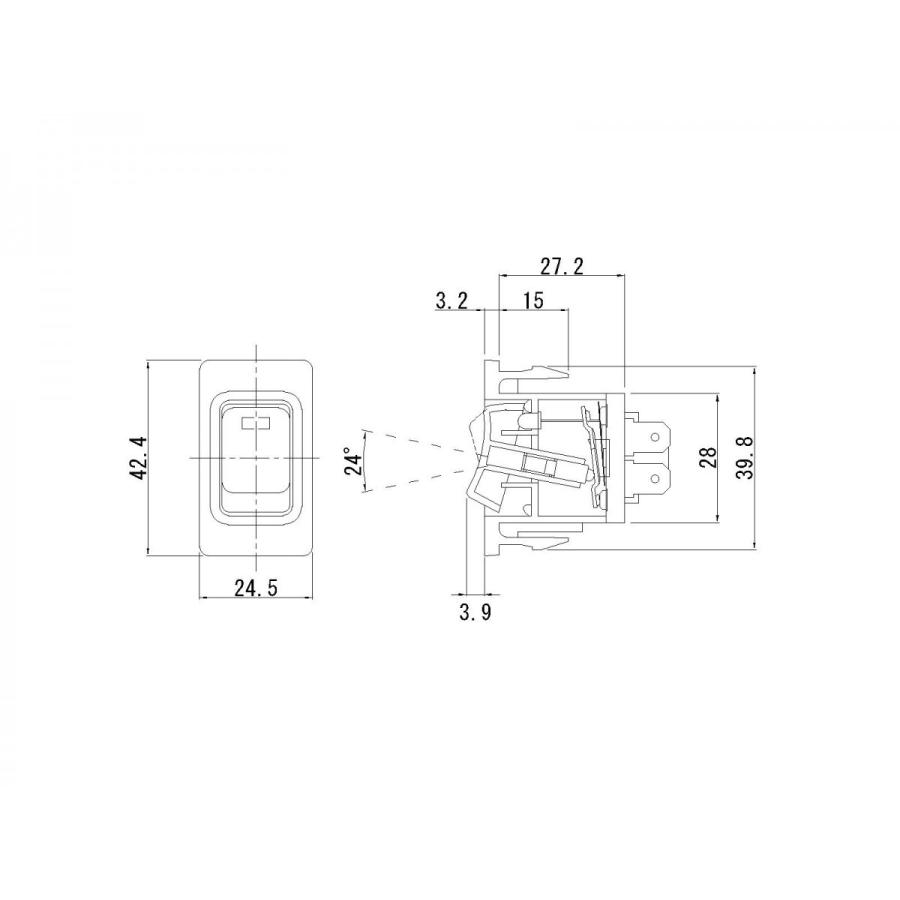 JB キャブ内スイッチ日野(4t・大型)用 路肩灯 JB-5303 : ヤマダ
