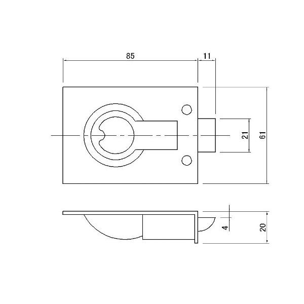 タンクローリー錠 メッキ : 6910288 : ヤマダボディーワークス - 通販  