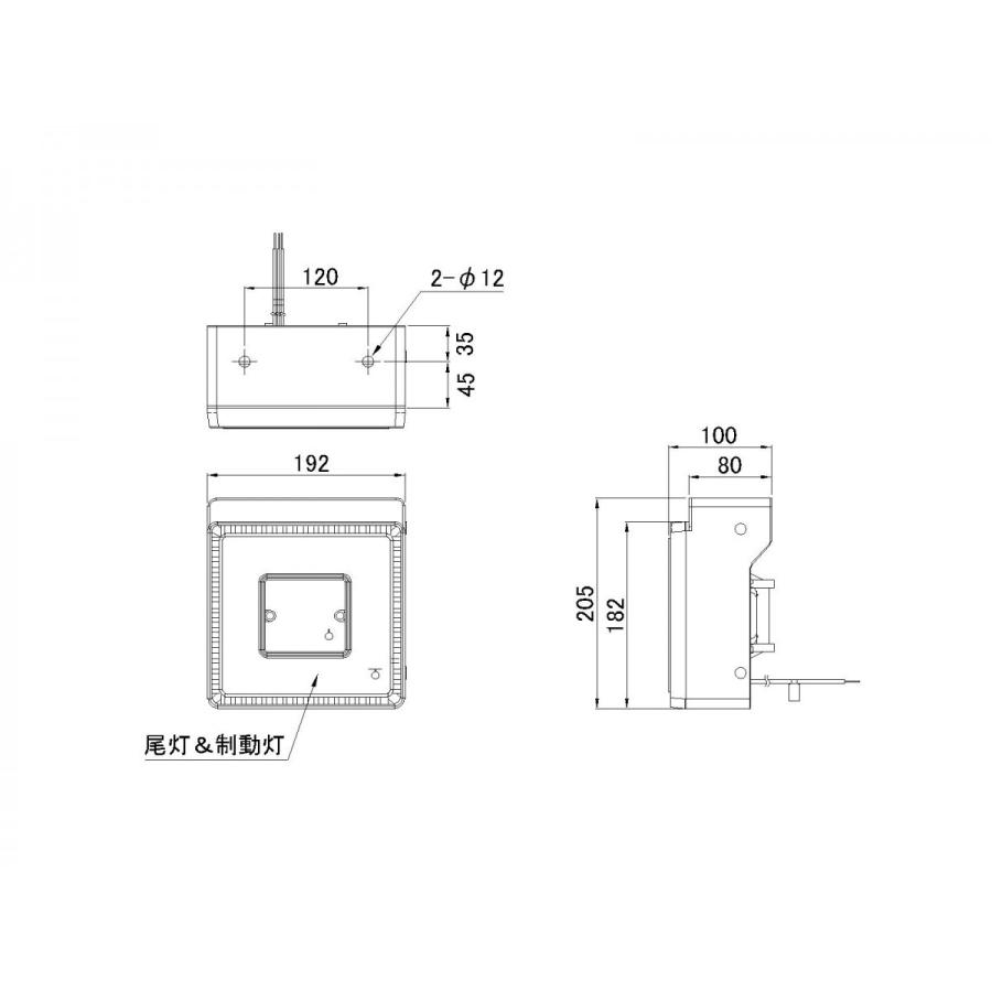 JB角型LEDテールランプ 補修用単体2個未使用品 JB角型LEDテールランプ単体(赤)補修用 : ヤマダボディーワークス