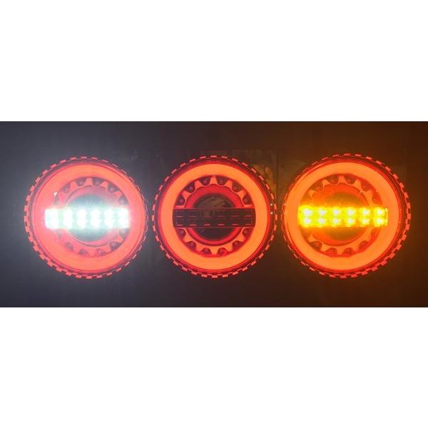 JB 丸型LEDテールランプ 3連 LEDバックランプ付 : ヤマダ JB 丸型LEDテールランプ 3連 LEDバックランプ付 : ヤマダ