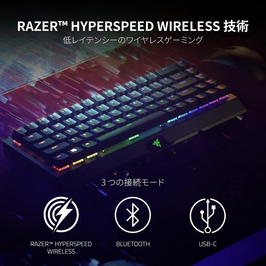 Razer（レイザー） ゲーミングキーボード ワイヤレス BlackWidow V3