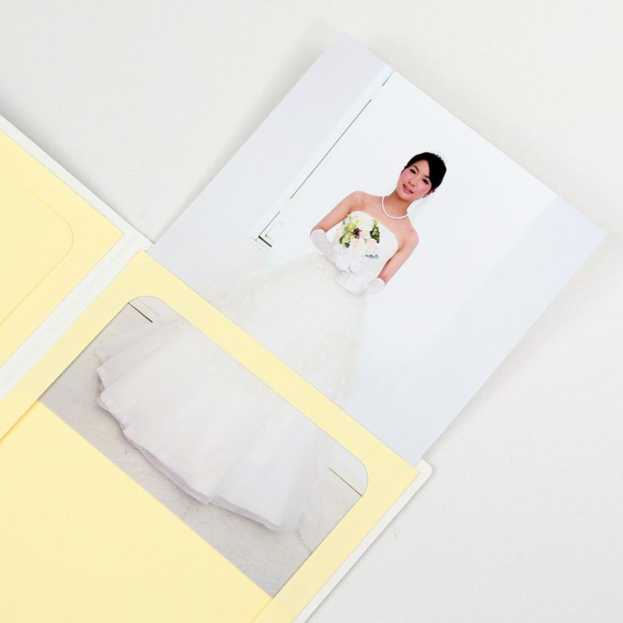 ペーパー フォトフレーム 写真台紙 ウエディング Happy Wedding/クラウン  Lサイズ （89×127mm） 2面タテ ホワイト｜yamadaya-daishi｜03