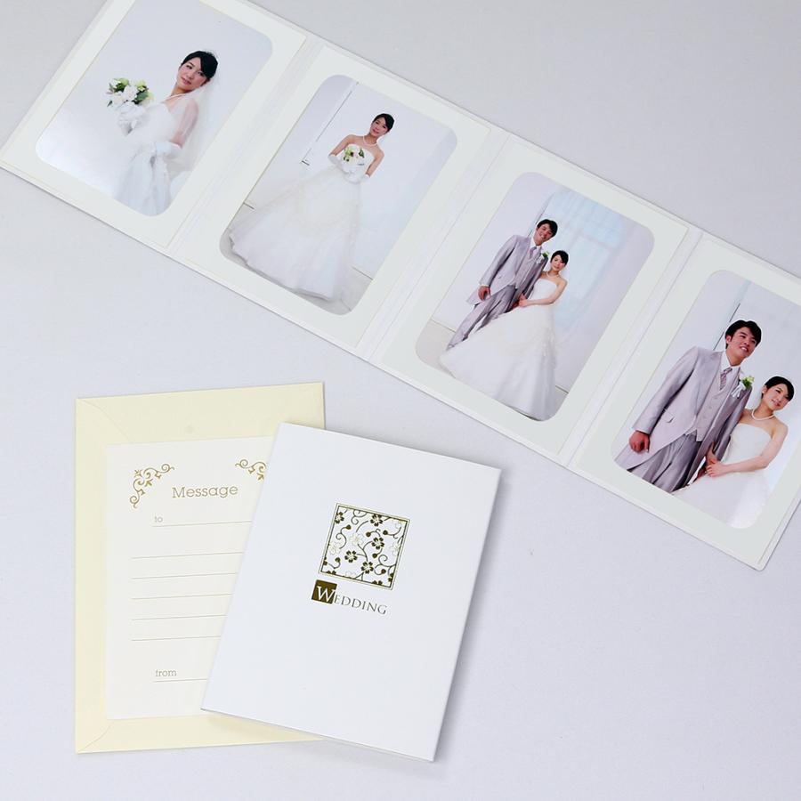 148円 正規品販売 ペーパー フォトフレーム 写真台紙 ウエディング 結婚式 Wedding 桜 Lサイズ 127mm 4面タテ ホワイト