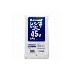 （まとめ）ジョインテックス　レジ袋(省資源タイプ)No.45　100枚　B745J〔×20セット〕