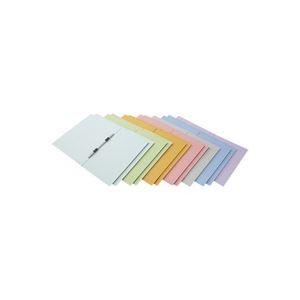 (業務用20セット) フラットファイル/紙バインダー 〔A4/2穴 7色MIX12冊入り〕 タテ型 D017J-MIX
