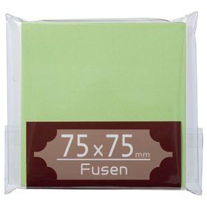 （まとめ） TANOSEE ふせん 75×75mm うぐいす 1冊 〔×30セット〕
