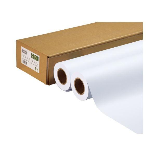 （まとめ） TANOSEE ハイグレード普通紙 A2ロール 420mm×50m 1箱（2本） 〔×2セット〕