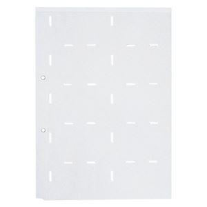 (まとめ) キングジム 名刺ホルダー台紙 A4タテ 2穴 両面20ポケット タテ入れ グレー 89D 1パック(10枚) 〔×10セット〕