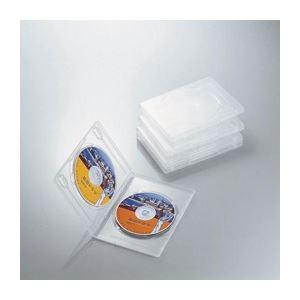 (まとめ)エレコム DVDトールケース CCD-DVD05CR〔×10セット〕