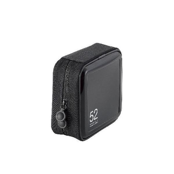 (まとめ)エレコム CD/DVDファスナーケース CCD-H52BK〔×5セット〕