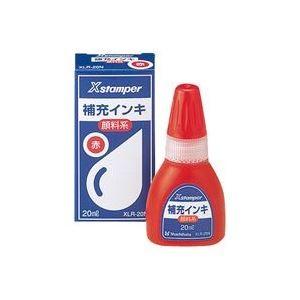 (業務用100セット) シヤチハタ Xスタンパー用補充インキ 〔顔料系/20mL〕 ボトルタイプ XLR-20N赤