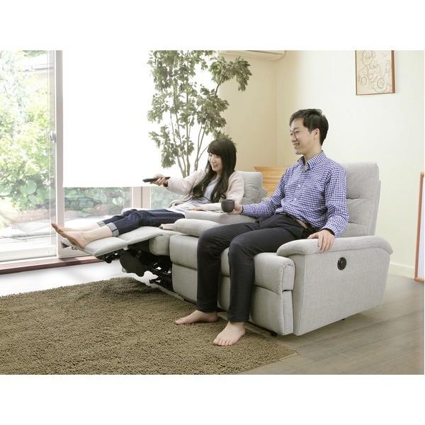 電動リクライニングソファー 2人掛け ベージュ Ds ヤマドウオンラインストア 完成品 玄関渡し 代引不可 モダンな印象の電動モーション二人掛けソファ Ds 電動リクライニングソファー Rooney ルーニー 2人掛け ベージュ ファブリック