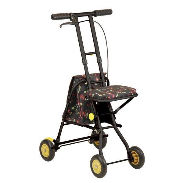 シルバーカー 軽量 キュートミニ ペイズリーL 紺 ウィズワン（象印ベビー） withone 手押し車 老人用 高齢者 カート 介護用品 UL-311383 シルバーカー 軽量 キュートミニ ペイズリーL 紺 ウィズワン 旧象印ベビー withone 手押し車 老人用 高齢者 カート 介護用品 UL- 311383