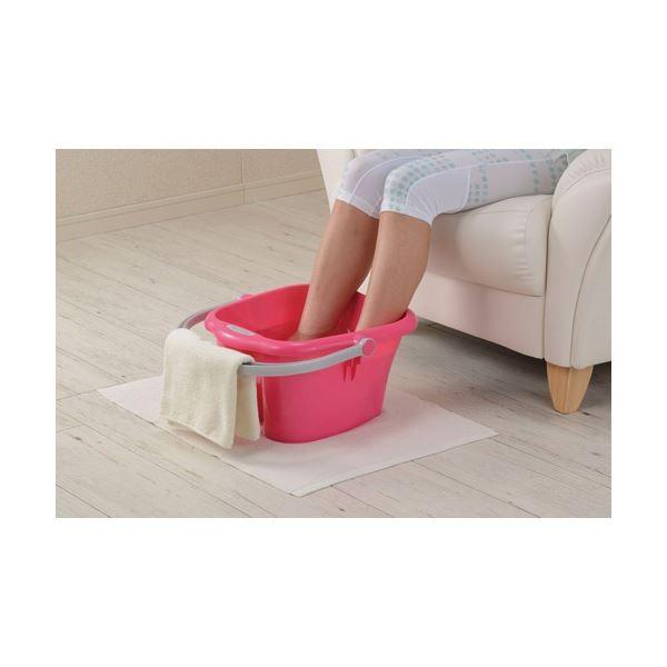 （まとめ） イノマタ化学 リラックス足湯 ピンク〔×10セット〕