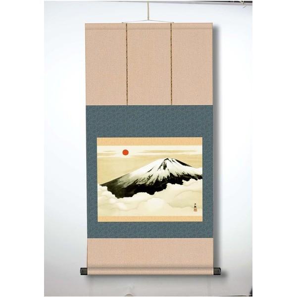 横山大観生誕150年 〕 富士図 富士絵画 高精彩特色技術絵 横山大観