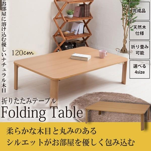 折りたたみテーブル(120×75cm) 幅120cm/机/デスク/ローテーブル