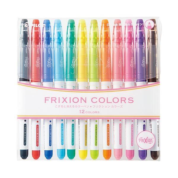 （まとめ） パイロット フリクションカラーズ0.6mm 12色セット（各色1本） SFC-120M-12C 1パック 〔×5セット〕 まとめ) パイロット フリクションカラーズ0.6mm ライトブルー SFC-10M