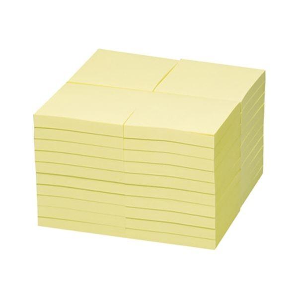 3M ポスト・イット 業務用パックノート 再生紙 75×75mm イエロー 6544-Y 1パック（40冊）の画像