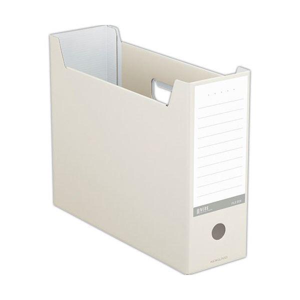 （まとめ）コクヨ 整理保存用具ボックス席(NEOS)A4ヨコ 背幅102粍 象牙色 A4-NELF-W 1仕かける(10冊) 〔×3仕かける〕