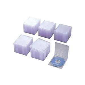 （まとめ）エレコムBlu-ray/DVD/CDプラケース スリム 1枚収納 クリア CCD-JSCS100CR1パック(100枚)〔×2セット〕