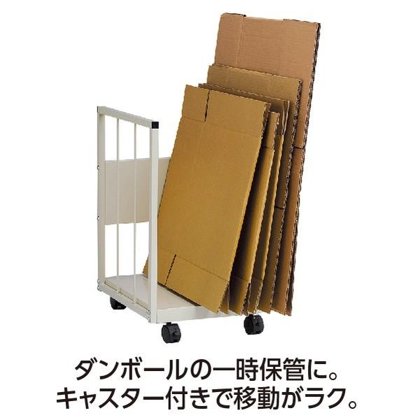 ダンボールストッカー ダンボール収納 幅400×奥行450×高さ645mm キャスター付き コピー用紙保管 ダンボール保管 古紙分別の画像
