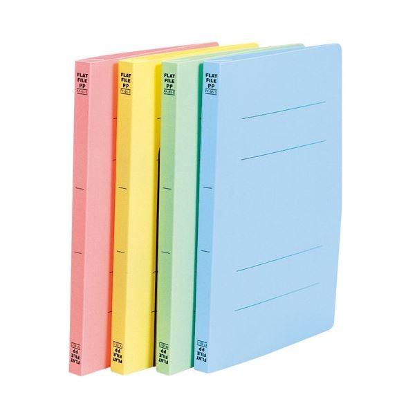 (まとめ）ビュートン フラットファイルPP グリーン B5S FF-B5S-GN 10冊〔×5セット〕