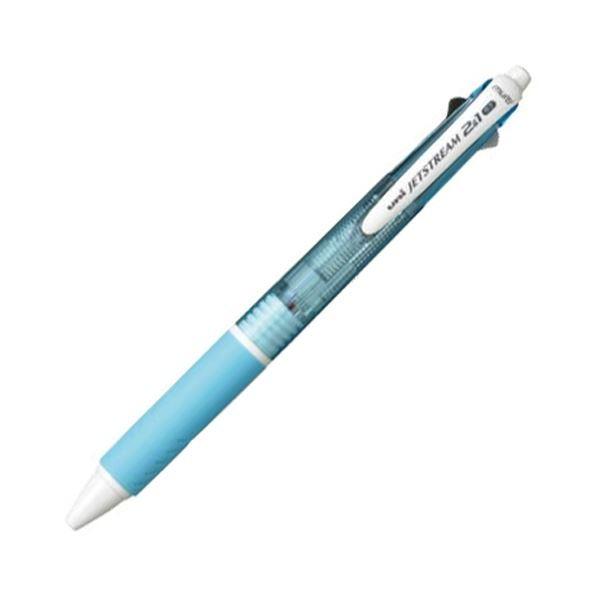 (まとめ）三菱鉛筆 多機能ペンジェットストリーム2＆1 0.7mm （軸色：水色） MSXE350007.8 1セット（10本）〔×3セット〕