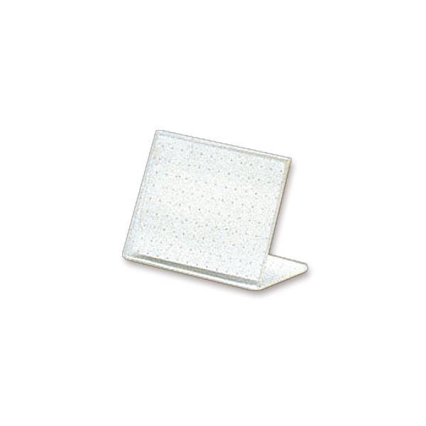 (まとめ) ライオン事務器 カード立L型（再生PET樹脂製） W65×H45mm L-65K 1セット（20個） 〔×5セット〕