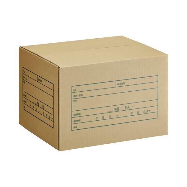 (まとめ) TANOSEE A式文書保存箱 A4用 内寸：W400×D320×H260mm 1パック（10個） 〔×5セット〕