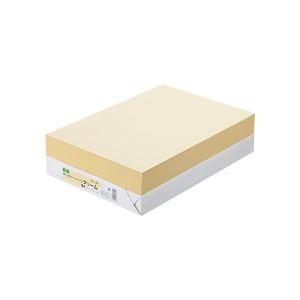 (まとめ) TANOSEE αエコカラーペーパーII B4 クリーム 1冊（500枚） 〔×10セット〕