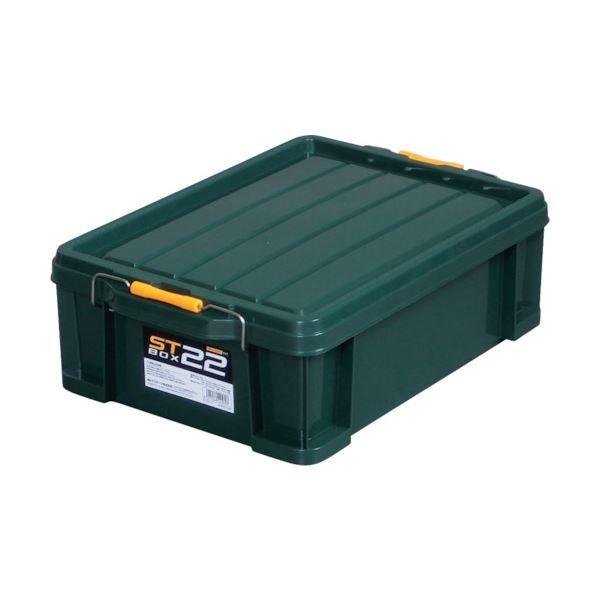 (まとめ) アステージ STボックス DKグリーン#22 ST-22DGL 1個 〔×10セット〕