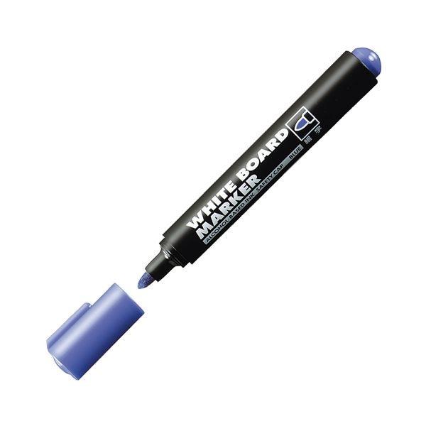 (まとめ) コクヨ ホワイトボード用マーカーペン 細字 青 業務用パック PM-B101NB 1箱(10本) 〔×10セット〕