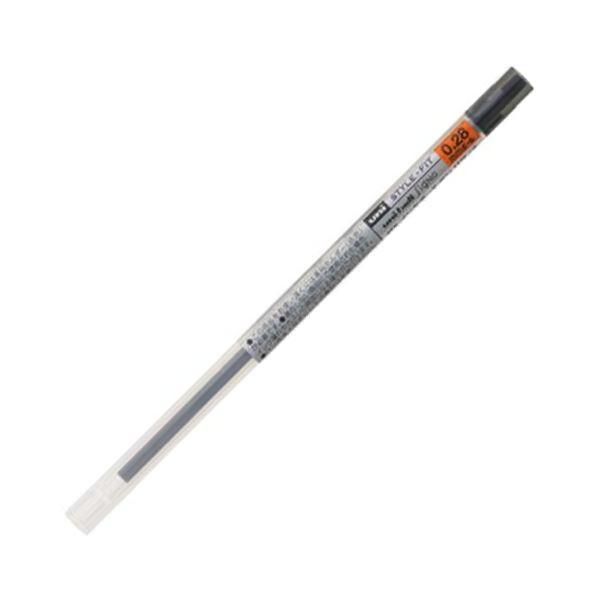 (まとめ) 三菱鉛筆 ゲルインクボールペンスタイルフィット 替芯 0.28粍 黒いこと UMR10928.24 1仕掛ける（10本） 〔×10仕掛ける〕 キッチン、日用品、文具-筆記用具