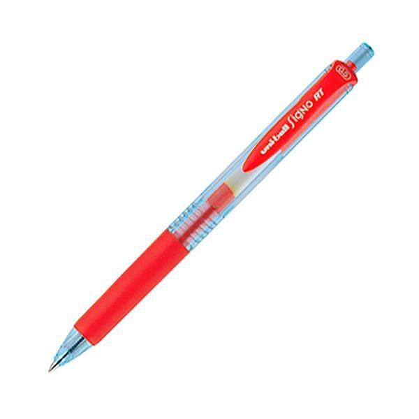 (まとめ) 三菱鉛筆 ゲルインクボールペン ユニボール シグノ RT エコライター 0.5mm 赤 UMN105EW.15 1セット(10本) 〔×10セット〕