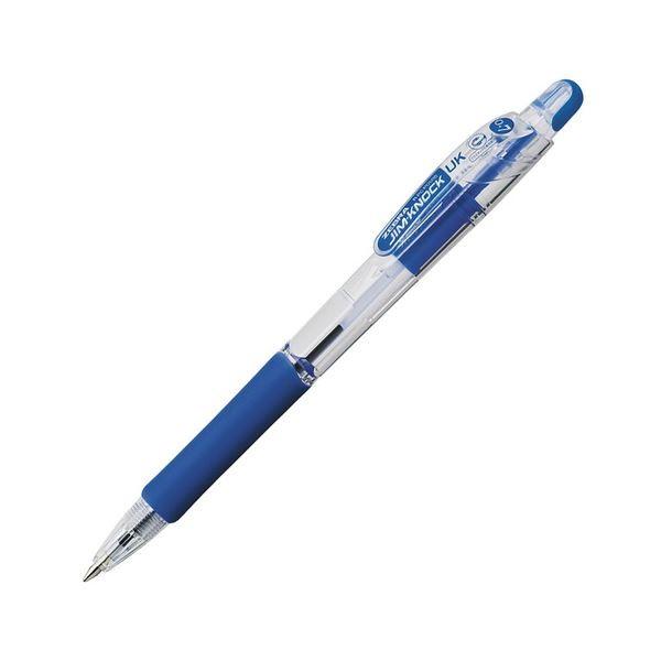 (まとめ) ゼブラ 油性ボールペン ジムノックUK 0.7mm 青 BN10-BL 1セット(10本) 〔×10セット〕