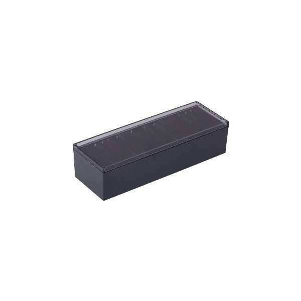 (まとめ) キングジム 名刺整理箱 約1000枚収納黒 75 1個 〔×10セット〕