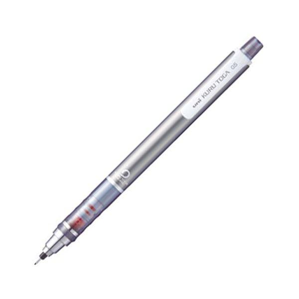 (まとめ) 三菱鉛筆 シャープ SHARPペンシル クルトガ スタンダードモデル 0.5mm (軸色 シルバー) M54501P.26 1本 〔×30セット〕