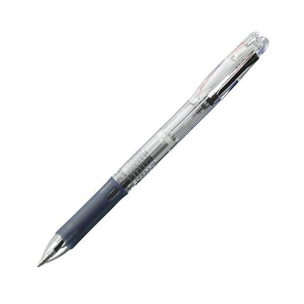 (まとめ) ゼブラ 多色油性ボールペン クリップ-オン スリム3C 0.7mm (軸色 透明) B3A5-C 1本 〔×30セット〕