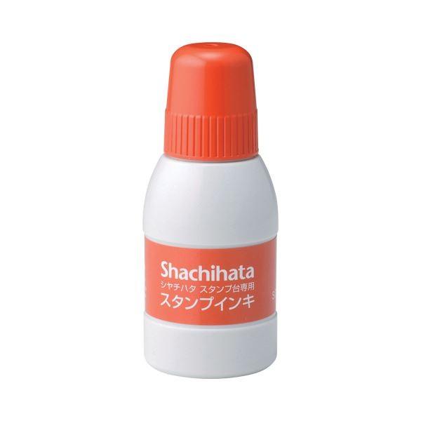 (まとめ) シヤチハタ スタンプ台専用補充インキ 40ml 朱色 SGN-40-OR 1個 〔×30セット〕