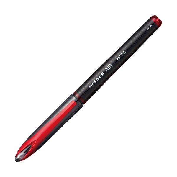 (まとめ) 三菱鉛筆 水性ボールペン ユニボールエア0.5mm 赤 UBA20105.15 1本 〔×50セット〕