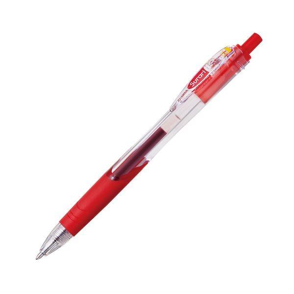 (まとめ) ゼブラ 油性ボールペン スラリ 1.0mm 赤 BNB11-R 1本 〔×100セット〕