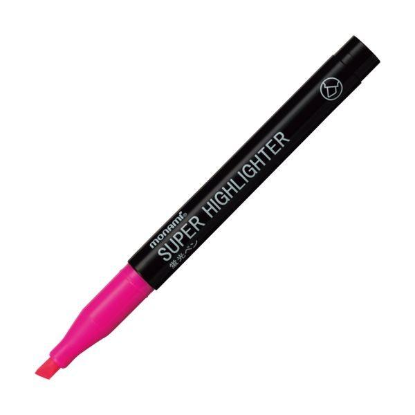 (まとめ) モナミ 蛍光ペン SUPERHIGHLIGHTER 桃 18402 1本 〔×300セット〕