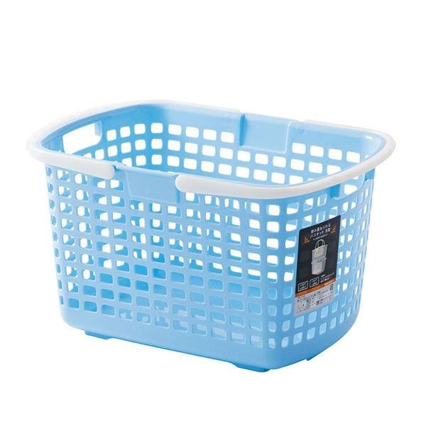 ブランド登録なし - (まとめ) S-ともし火提げ篭/納めるかご 〔青碧〕 持ち御手掛け 積み重ね可 洗い濯ぎかご 脱ぐかご 手あそび納める 〔24個仕掛ける〕 プラケース、押入れ収納-家具、インテリア-収納ケース