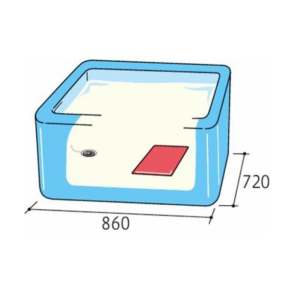 （まとめ）アロン化成 吸着すべり止めマット浴槽内用 C 28×36cm レッド 535-128 1パック（2枚）〔×2セット〕_4