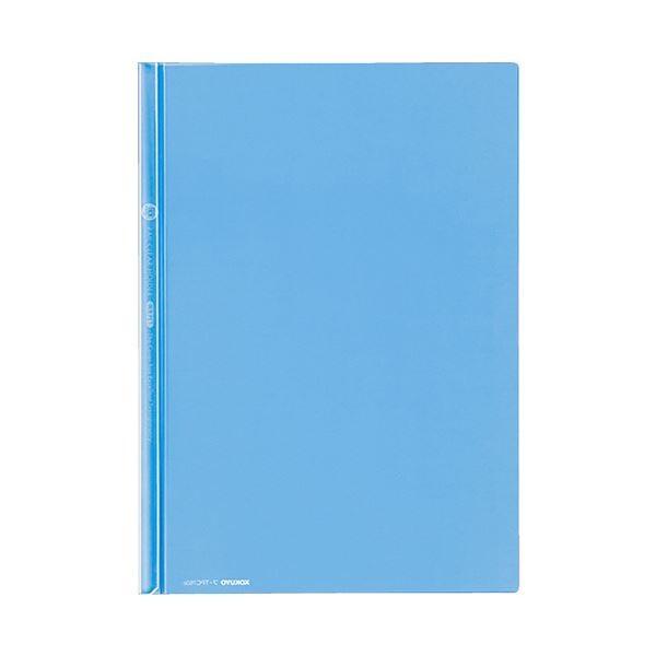 （まとめ）コクヨ レールクリヤーホルダー（カラーズ）PET A4タテ 20枚収容 青 フ-TPC760B 1セット（5冊）〔×10セット〕