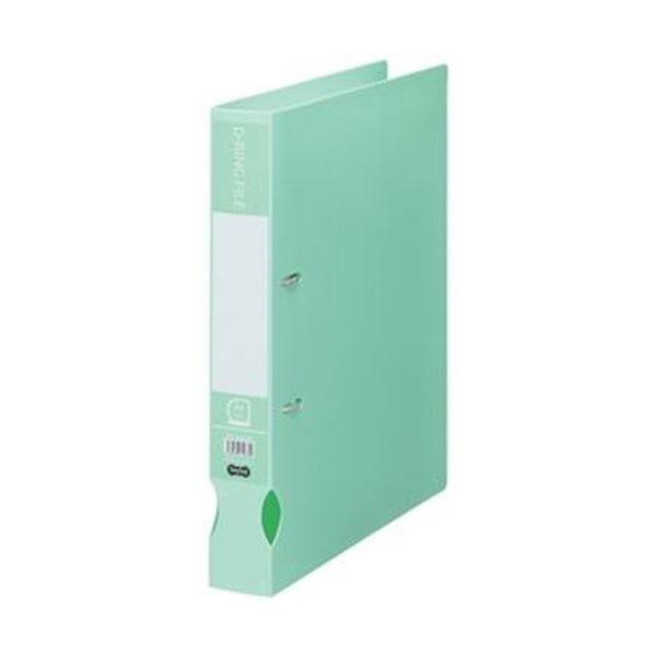 （まとめ）TANOSEE Dリングファイル（再生PP表紙）A4タテ 2穴 300枚収容 背幅43mm ミントグリーン 1冊〔×50セット〕